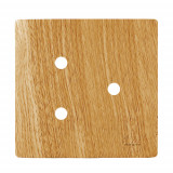 Placa p/ 3 Furos 4x4 - Novara Avelã